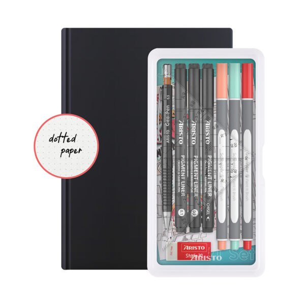 Journaling Art-Set, mit Notizbuch A5